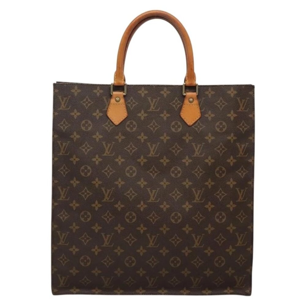LOUIS VUITTON Monogram Sac Plat Hand Bag M51140 LV Auth 136014 - Picture 3 of 15